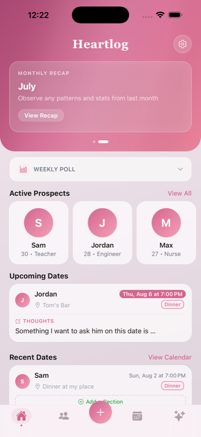 Heartlog screenshot 1